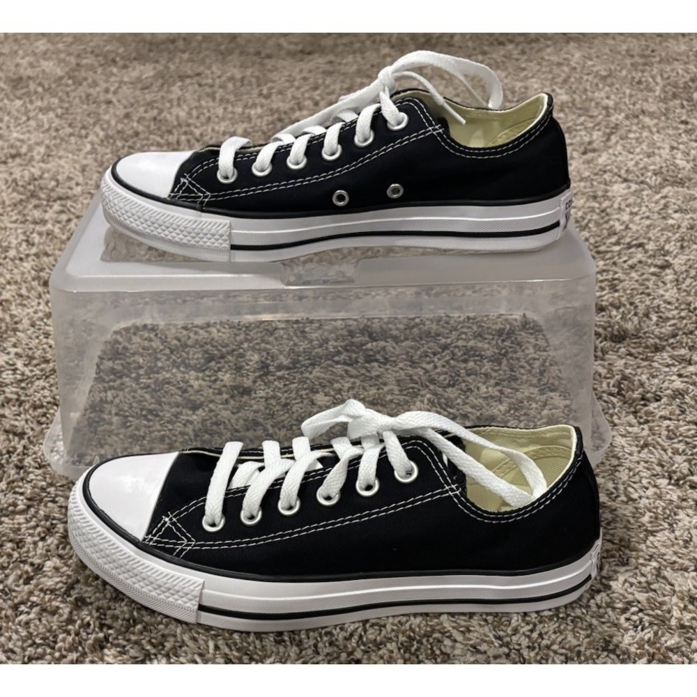 Converse Chuck Taylor All Star Low Top Black Sneakers 167493F Womens 7